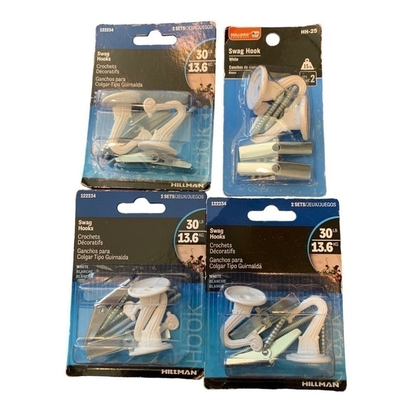 Set of 4 new in package plant hooks Swag Hooks - Picture 1 of 5
